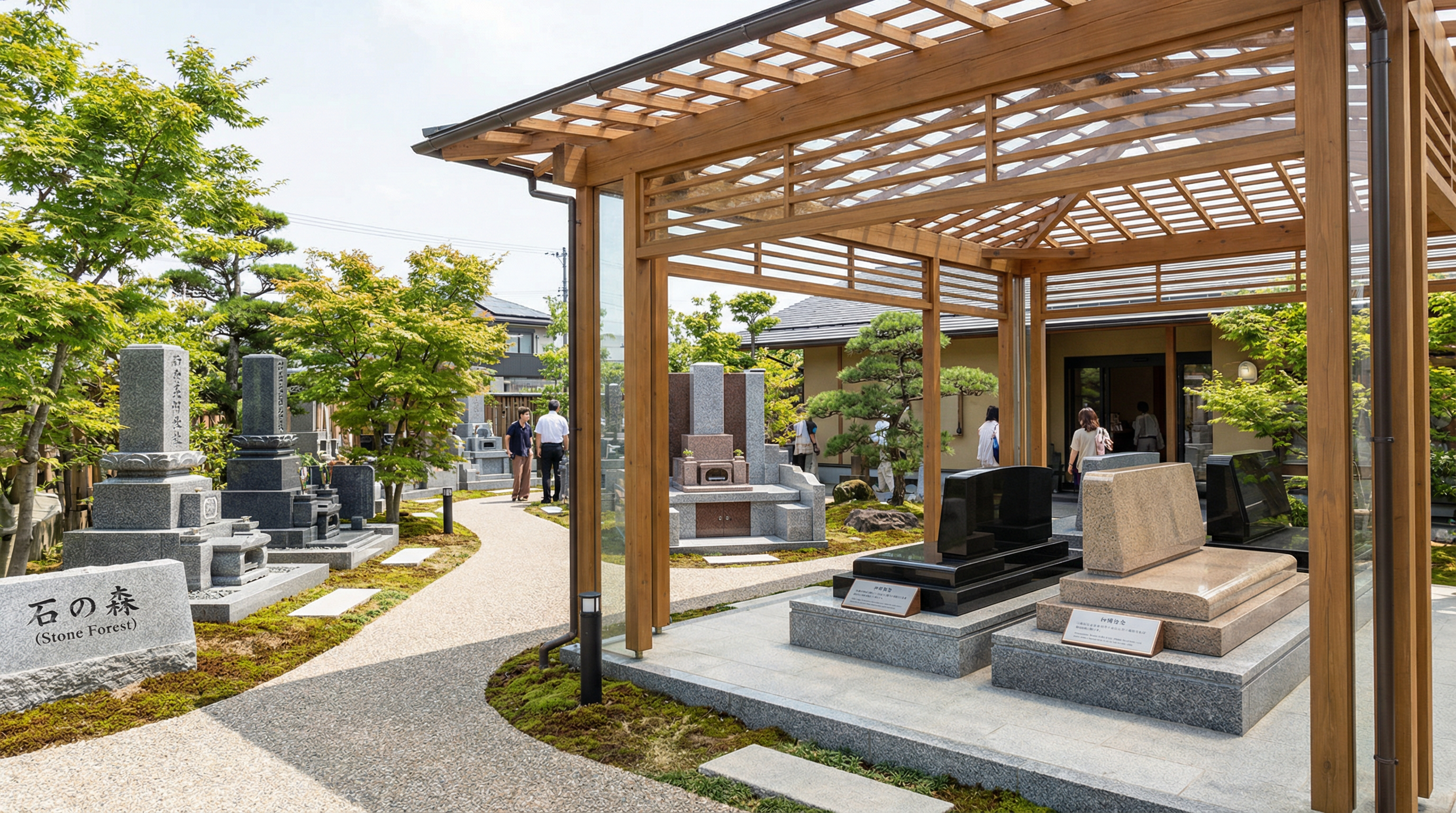 展示場「石の杜」